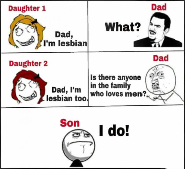 Dad is shocked to find out his kids are gay.