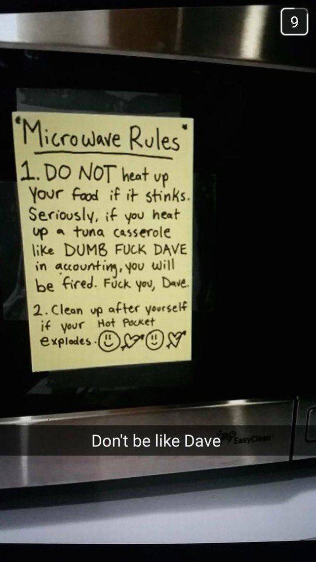 Don't be like Dave.