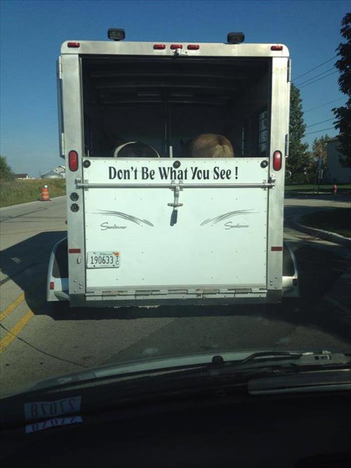Don't be what you see!