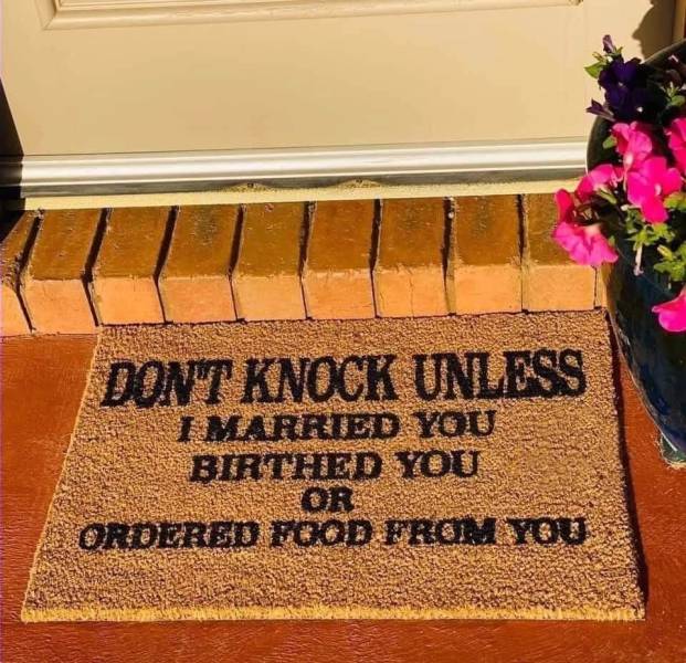 Don't knock unless...