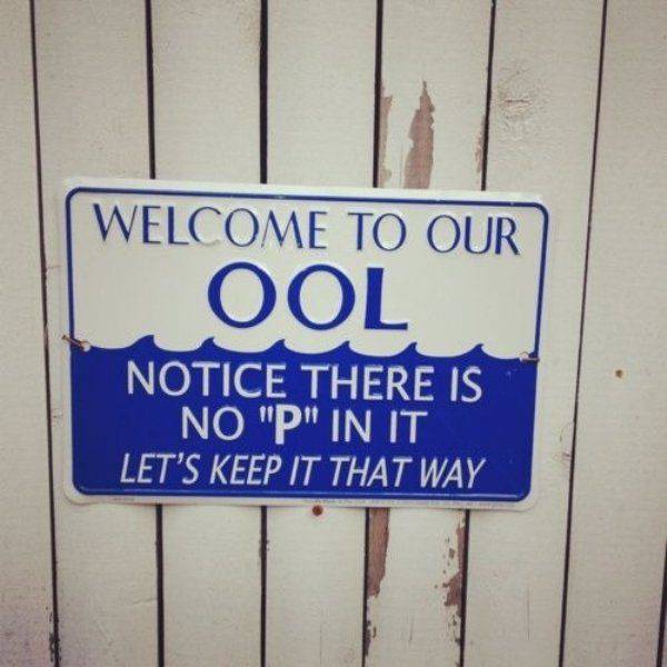 Don't pee in the pool.
