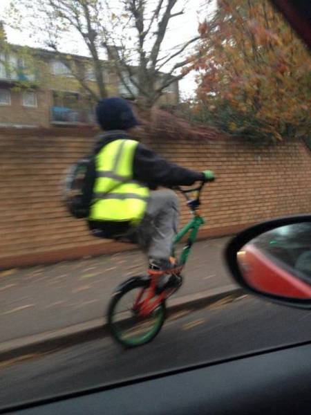 Dude just invented a unicycle with handlebars.