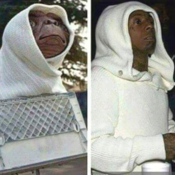 E.T. and Lil Wayne could be twins.