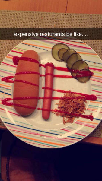 Expensive restaurants be like...