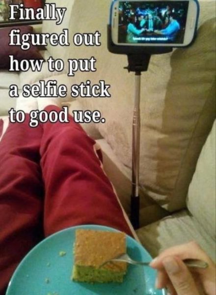 Finally figured out how to make a selfie stick useful.