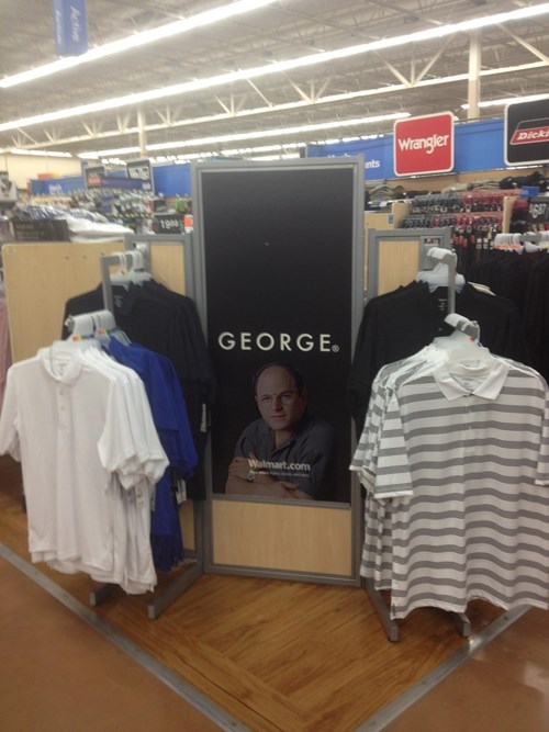 So I was wondering around Walmart and found George Costanza. 