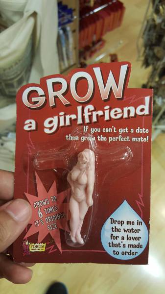 Grow a girlfriend. If you can't get a date then grow the perfect mate.