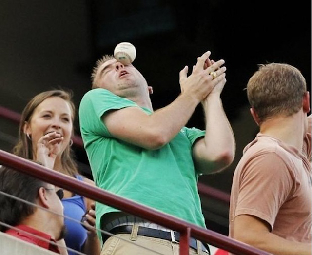 He Should Have Brought His Glove To The Baseball Game