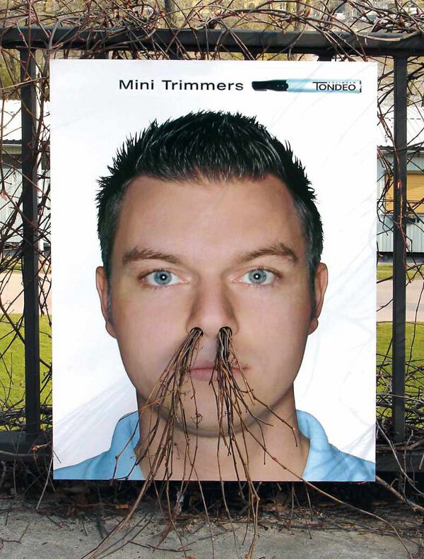 He Will Need More Than Mini Nose Trimmers. Perhaps He Should Try A Chainsaw.