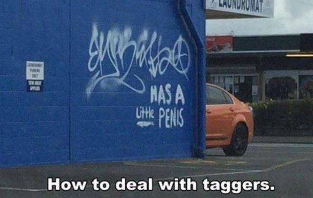 How to deal with taggers.