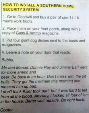 How To Install A Southern Home Security System.