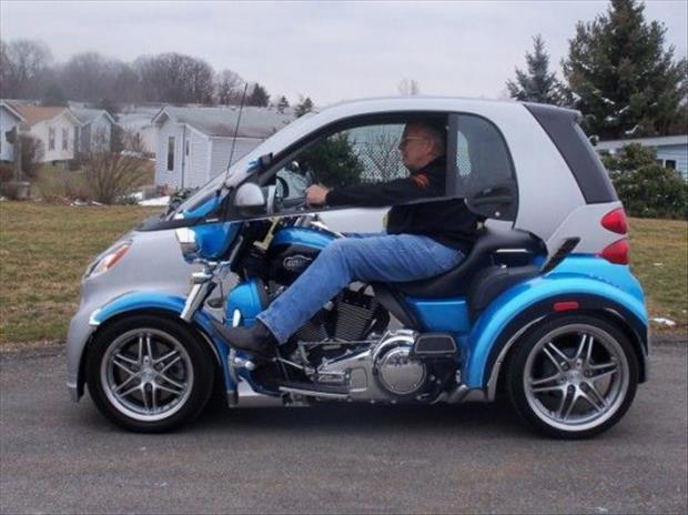 How To Look Cool While Driving a Smart Car.