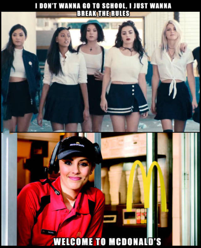 I don't wanna go to school. I just wanna break the rules.