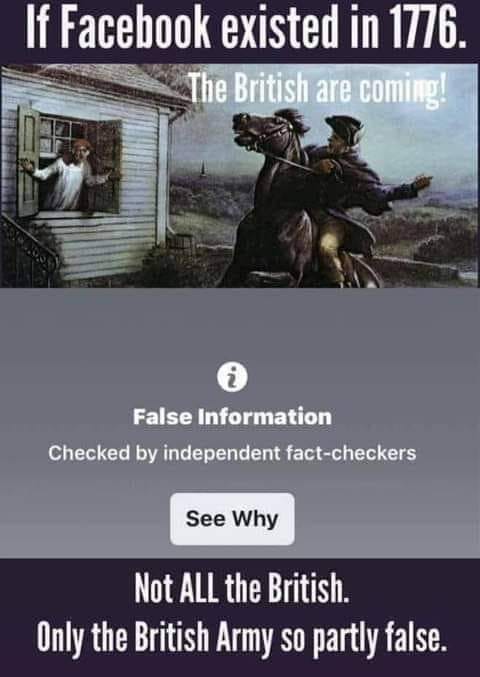 If Facebook existed in 1776.