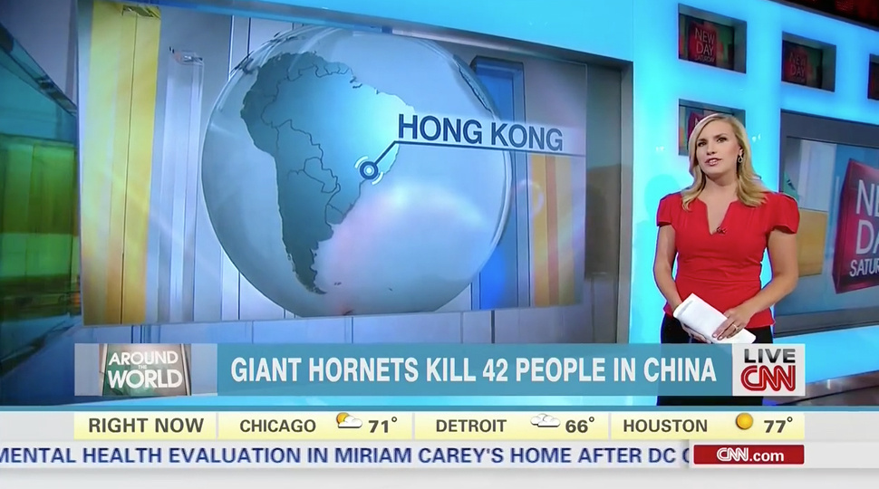 CNN thinks Hong Kong is in South America.