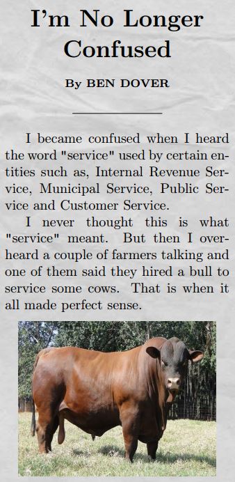 I'm no longer confused by the word 'service.'