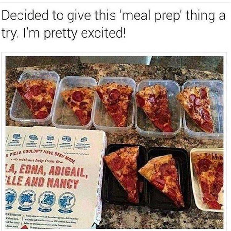I'm pretty excited to give this 'meal prep' thing a try.