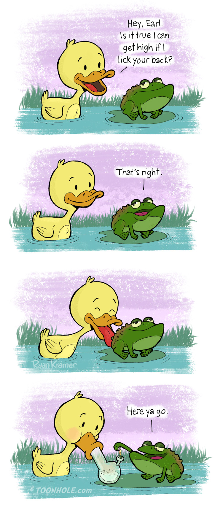 Is it true I can get high by licking a frogs back?