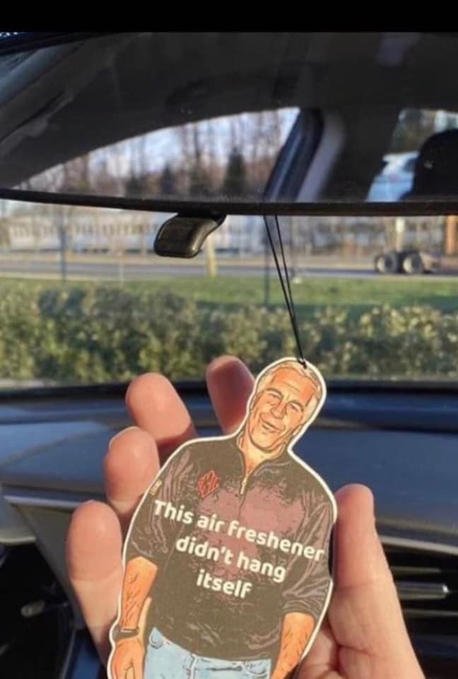 Jeffrey Epstein air freshener.