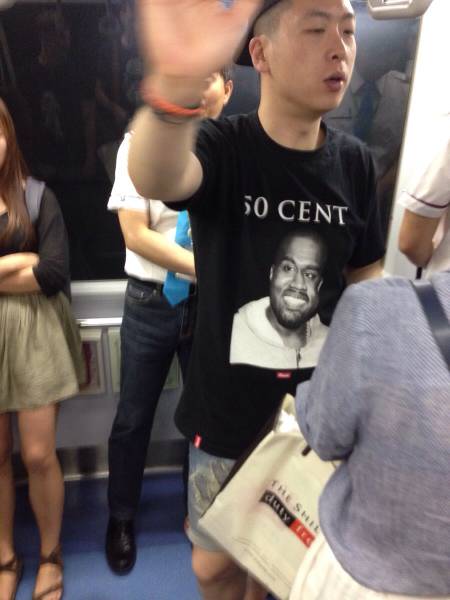 Kanye West as 50 Cent? Ahh who cares, nobody will know the difference.