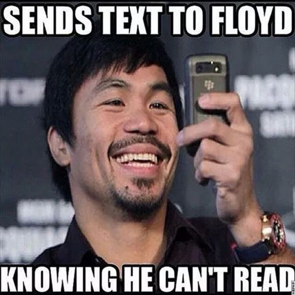 Manny Pacquiao already beat Floyd Mayweather.