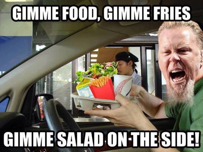 Metallica goes to McDonald's.