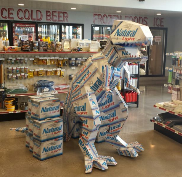 Natural Light T-Rex should really help increase sales.