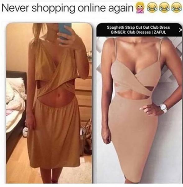 Never shopping online again!