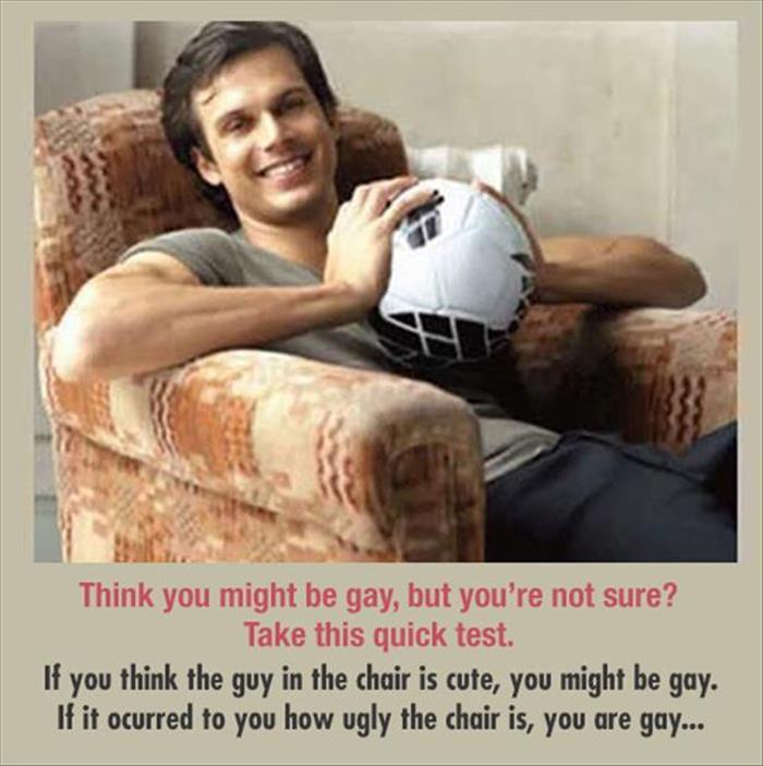 Not sure if you are gay or not? Take this quick test to find out.