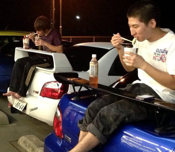 Now We Finally Know The Purpose Of Those Huge Wings People Put On The Back Of Their Cars.