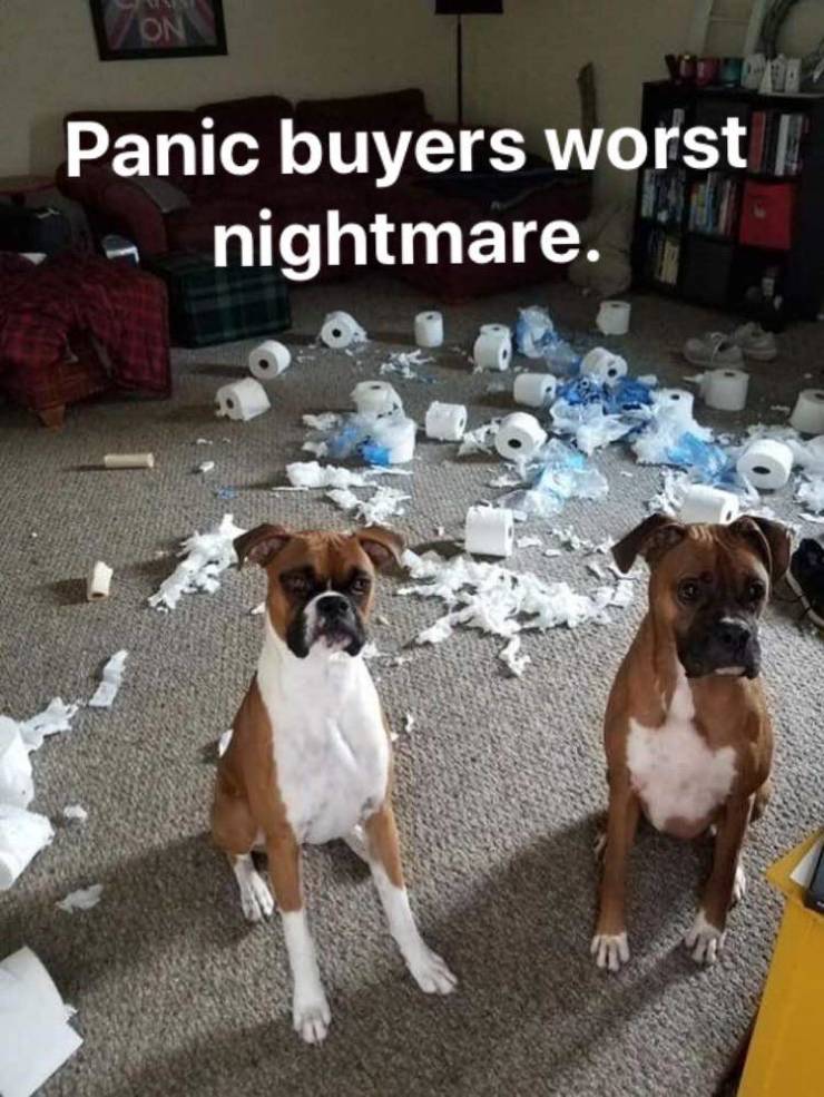Panic buyers worst nightmare.