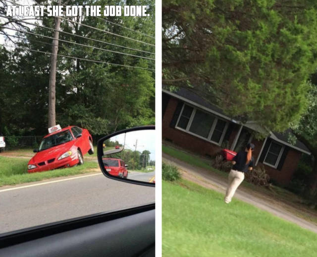 Pizza delivered in 30 minutes or less no matter what.