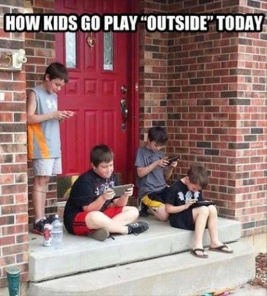 Playing Outside Has A Whole New Meaning By Today's Standards.