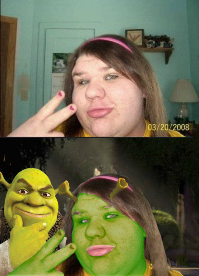 Real life Princess Fiona from the movie Shrek.