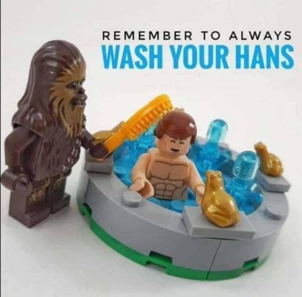 Remember to always wash your Hans.