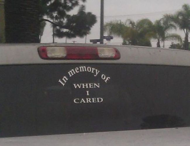 RIP. In memory of when I cared.