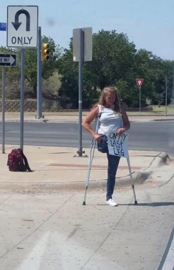 She Isn't Lying When She Says She Is On Her Last Leg.