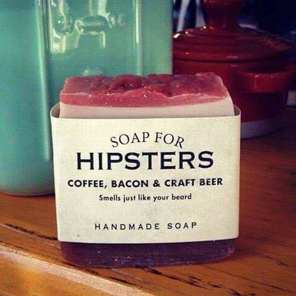 Soap for hipsters.