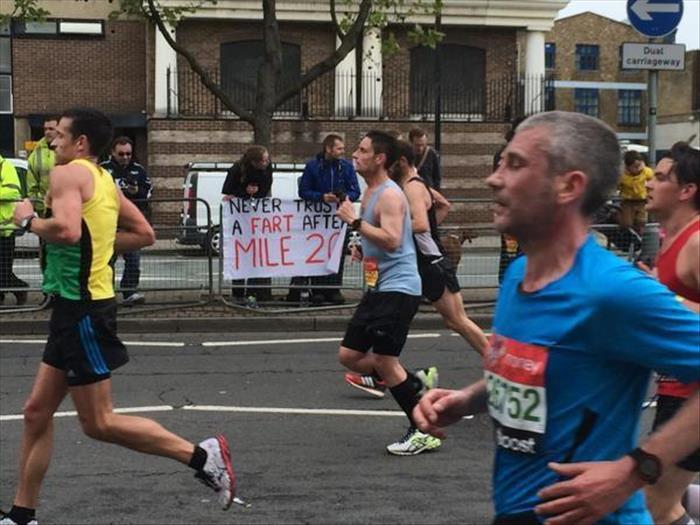 Some very good advice for these marathon runners.