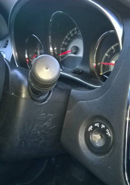 Still trying to get used to this new car.