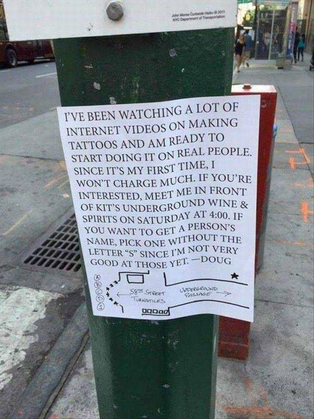 Aspiring tattoo artist.