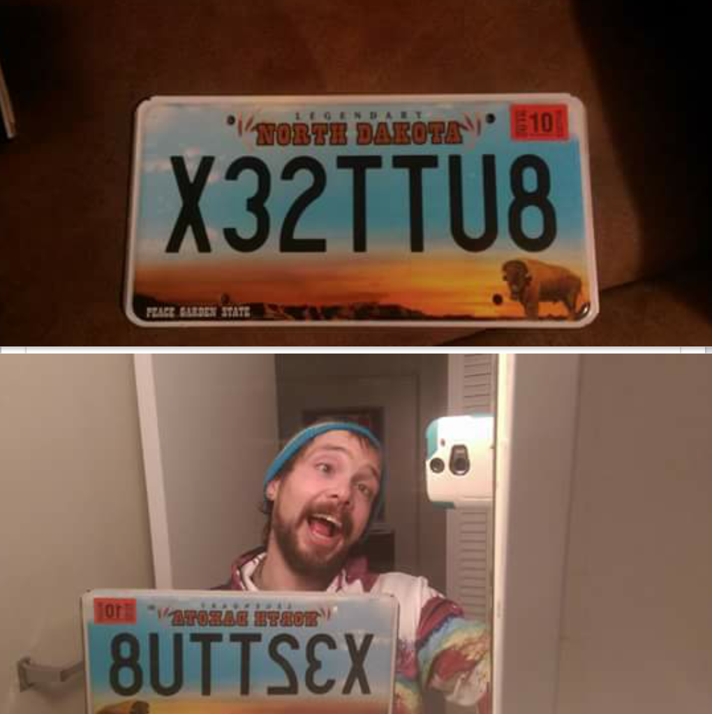 DMV is usually pretty anal about issuing vanity plates, but this one snuck out the back door.