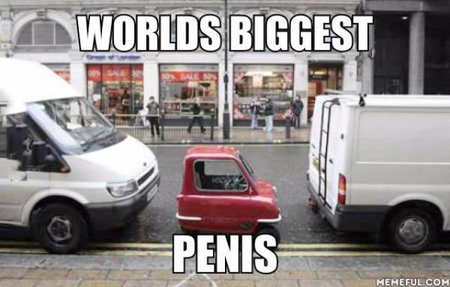 The driver of this vehicle could possible have the world's biggest penis.