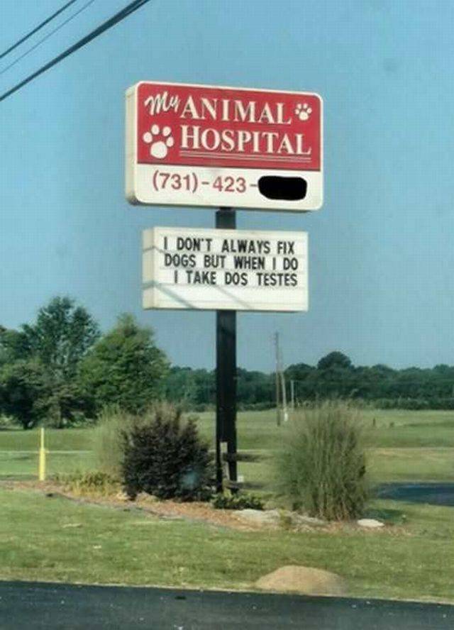 The most interesting veterinarian in the world.