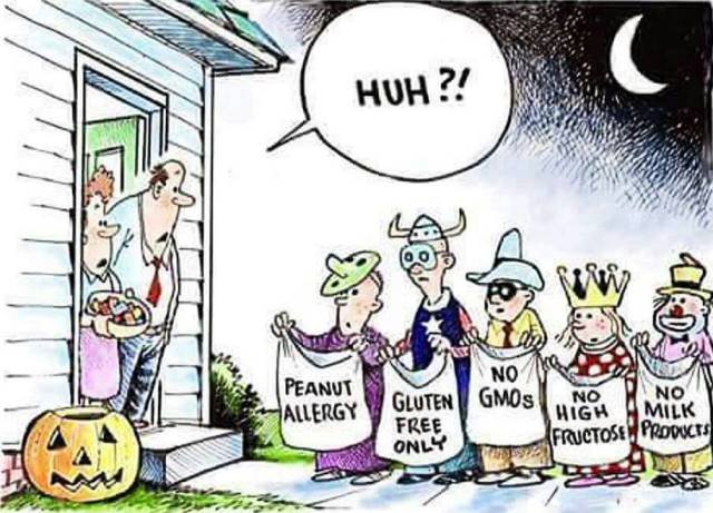 The new generation of trick-or-treaters.