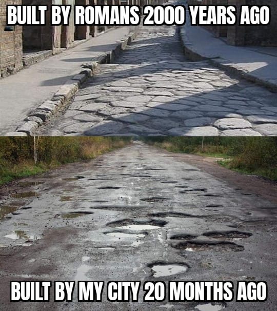 The roads have changed.