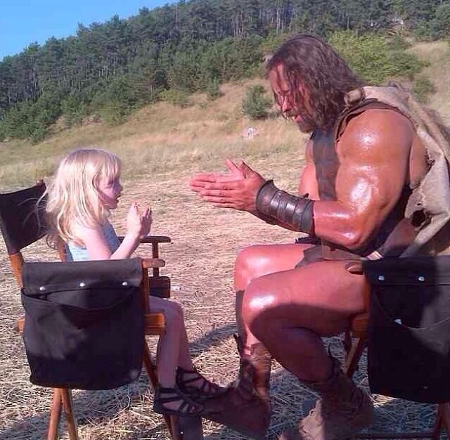 The Rock says: patty cake patty cake baker's man......