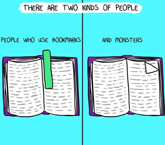 There are two kinds of people who read books.