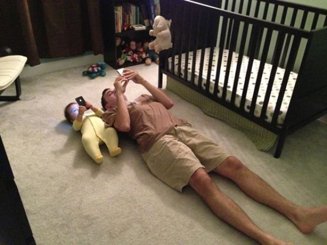 They Say Kids Emulate Their Parents And This Is Further Proof. 