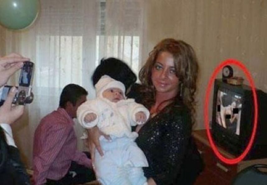 This family sure has a weird way of celebrating the arrival of a new baby.